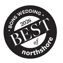 2026 Bons Wedding Best of Northshore Award logo