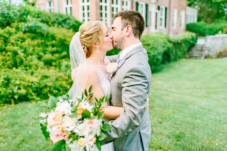 Misselwood Wedding Photo Bride and Groom kissing